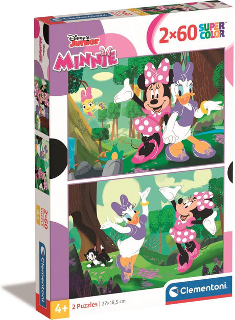 Clementoni - Puzzle - 2x60 Teile - Disney Minnie - Kinderpuzzle - ab 4 Jahren