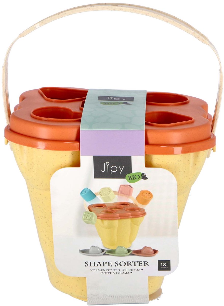 Jipy Biokunststoff-Formensortierer 12-teiliges Set | 3 Stück