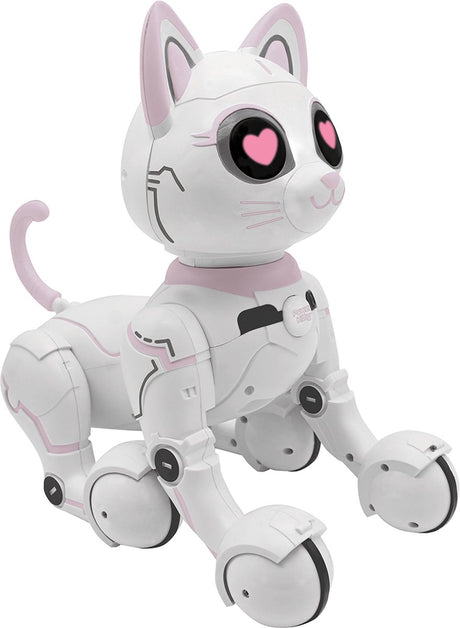 Lexibook current kitty® – meine smarte Roboterkatze mit Programmierfunktion, Gestensteuerung, Tanz, Spaziergang, Bewegungen, Berührungssensoren und Tierimitation, inkl. Fernbedienung.