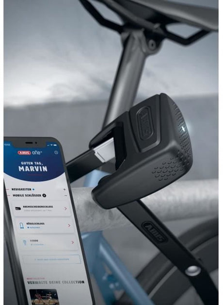 Abus Fahrradschloss Smart Faltschloss mit Alarm – bordo™ one 6000a – Sicherheitsstufe 10 – Schwarz – 120 cm – geeignet für Elektrofahrräder und Stadtfahrräder