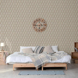 Dutch wallcoverings dutch wallcoverings behang geometric goudkleurig en groen