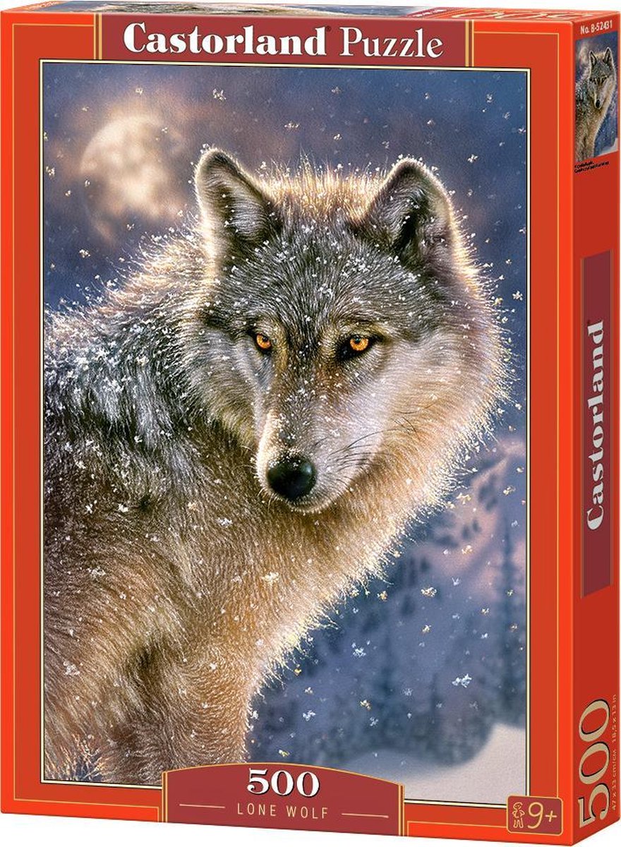 Selecta Castorland Puzzle „Einsamer Wolf“, 500 Teile.