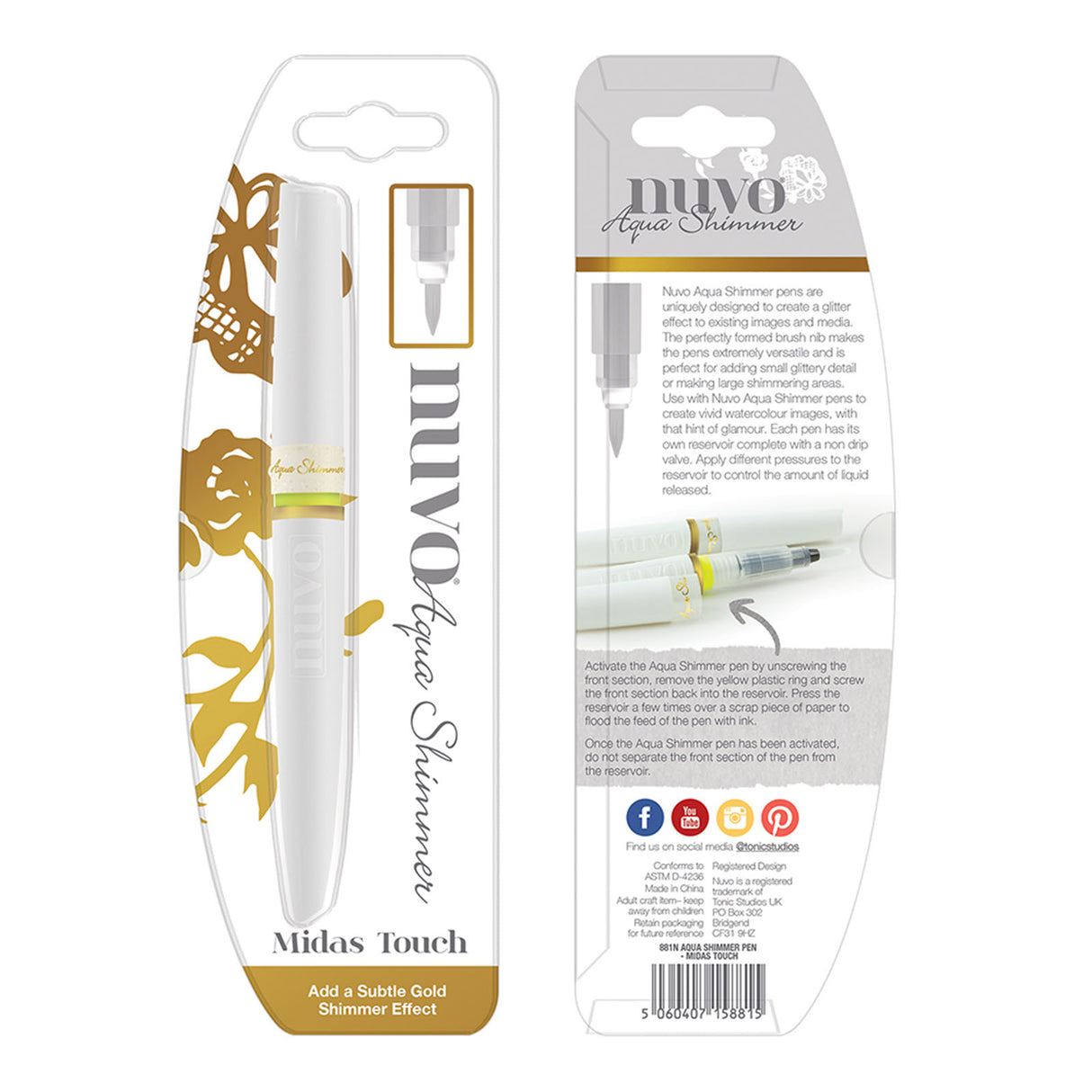 Nuvo von Tonic Studios Nuvo • Aqua Shimmer Pen Midas Touch