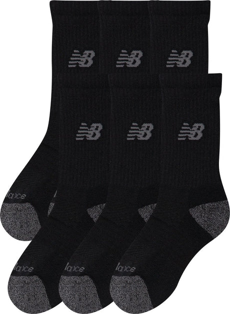 New Balance Active Crew Socken 3er-Pack Unisex-Sportsocken – Schwarz