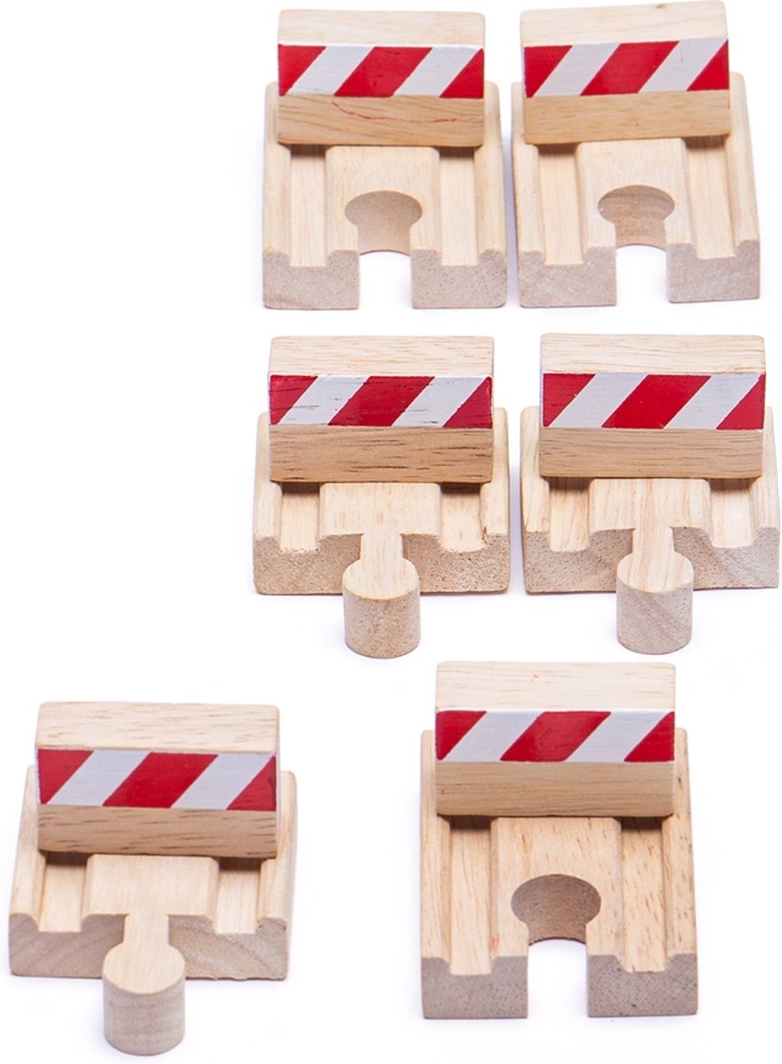 Bigjigs Holzschienen - Sturm, 6st.