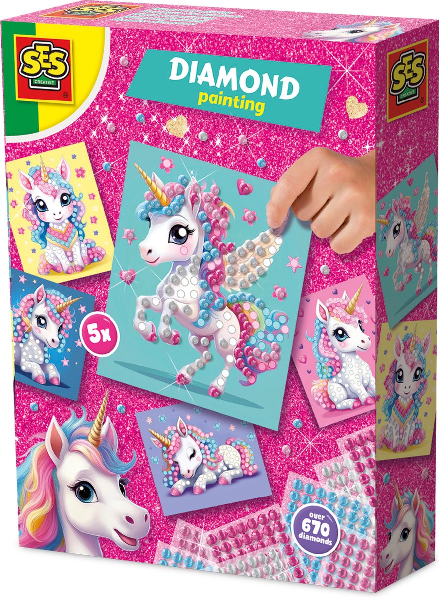 Ses kreatives Ses Diamantgemälde – Einhorn