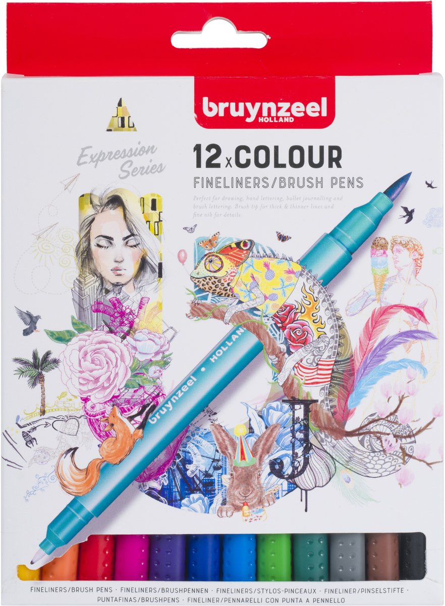 Bruynzeel Pinselstift-Set 12 Farben