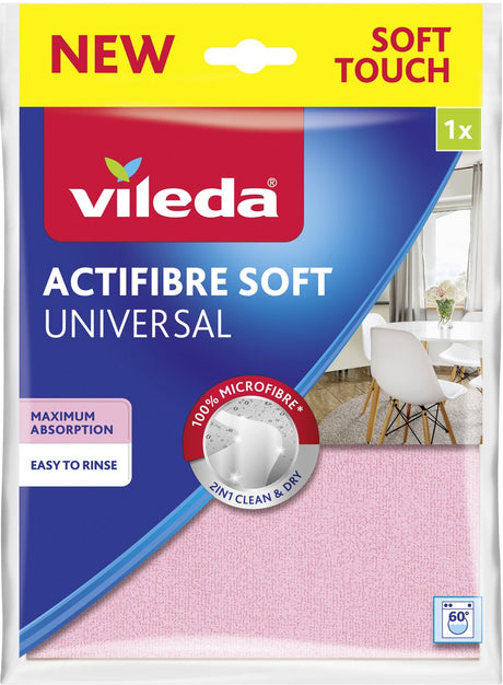 Vileda actifibre soft – Universal-Reinigungstuch – weich – ultra-saugfähig