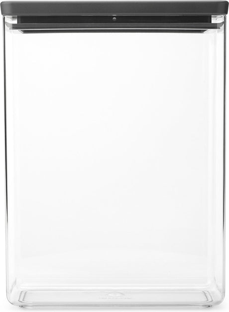 Brabantia leckere+ Vorratsdose – stapelbar – 5,4 l – dunkelgrau