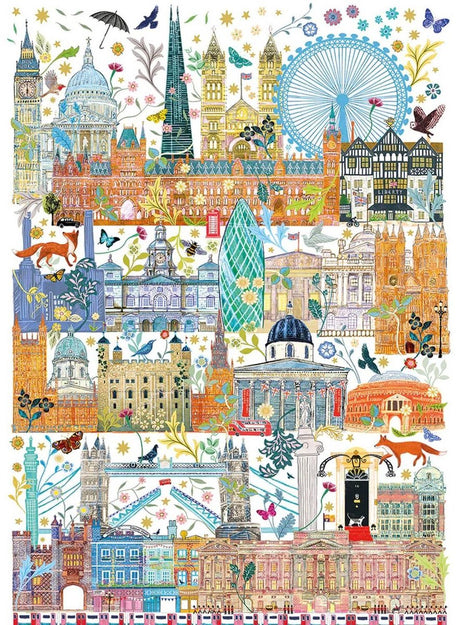 Gibsons – Skyline von London (von Josie Shenoy) – 1000 Teile 49 x 68 cm (B x H) – Puzzle für Erwachsene