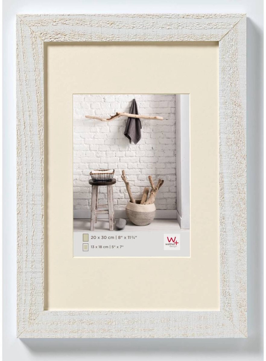 Walther Home - Holzrahmen - Fotogröße 20x30 cm - Polarweiß