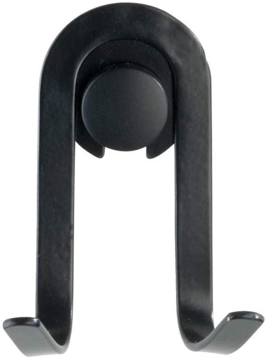 Wenko Wandhaken Double Classic Plus Schwarz mattschwarz, 2 Stück - Handtuchhaken