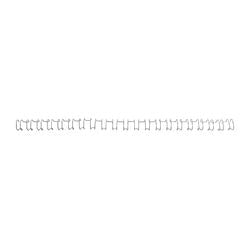 Bindrug gbc wirebind 21 metaal 6mm zilver capaciteit 45vel
