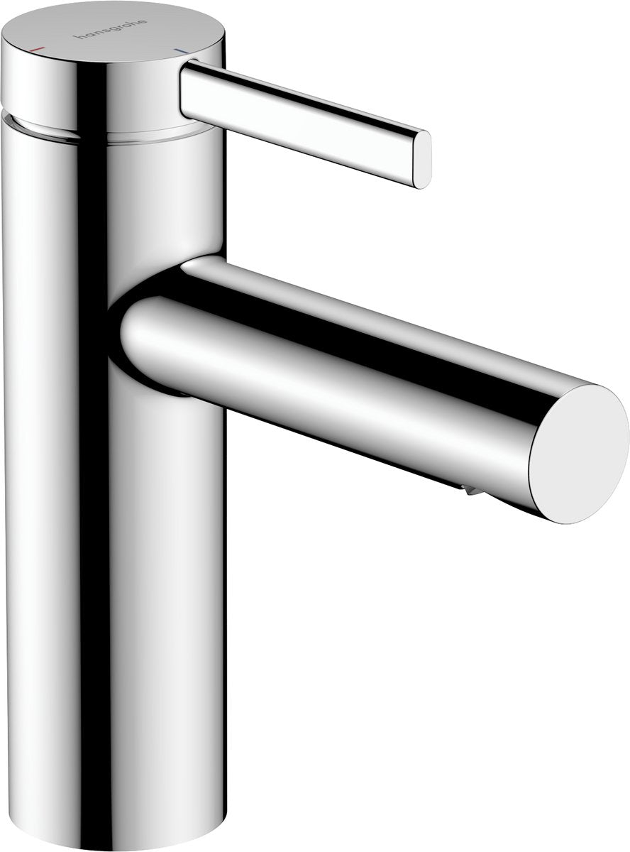 Hansgrohe zesis s – Waschtischarmatur – Einhebelbedienung – Kaltstart energiesparend – mit Ablaufgarnitur – 100 mm Größe – mattschwarz