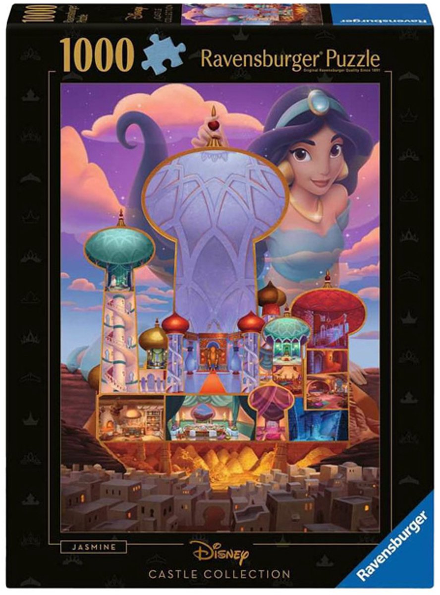 Ravensburger Puzzle Disney Schlösser Jasmin – 1000 Teile Cartoon.
