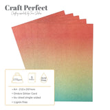 Craft perfect by tonic studios craft perfect • glitter card a4 250g ombre mermaid shimmer 5pcs