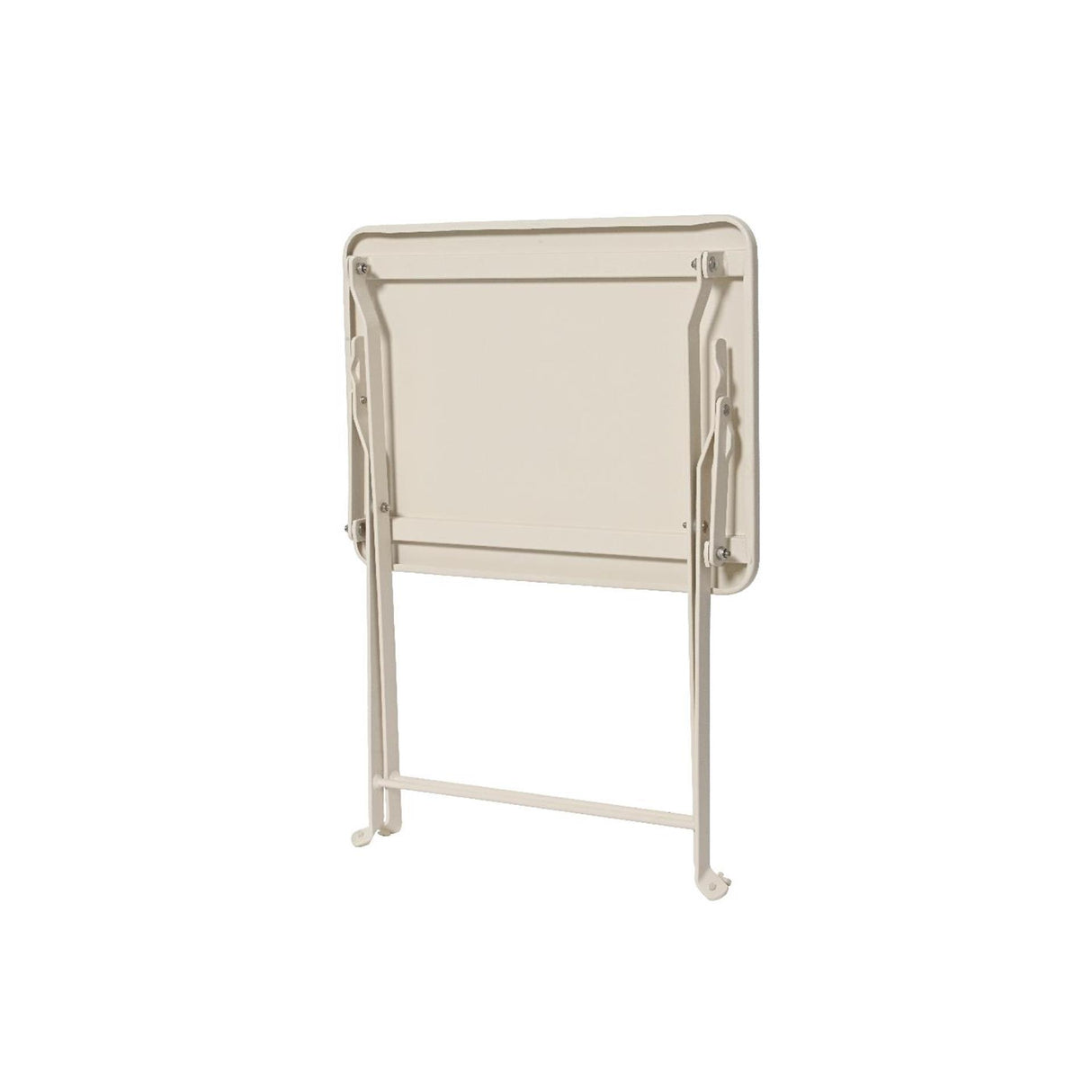 Decoris Beistelltisch aus cremefarbenem Stahl, 40 x 30 x 45 cm