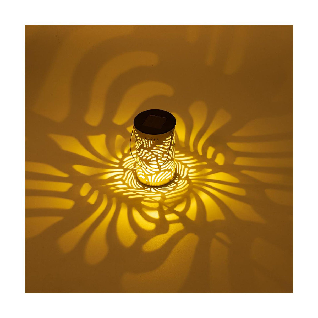 Lumineo Solarlaterne Metall ø8xh13cm