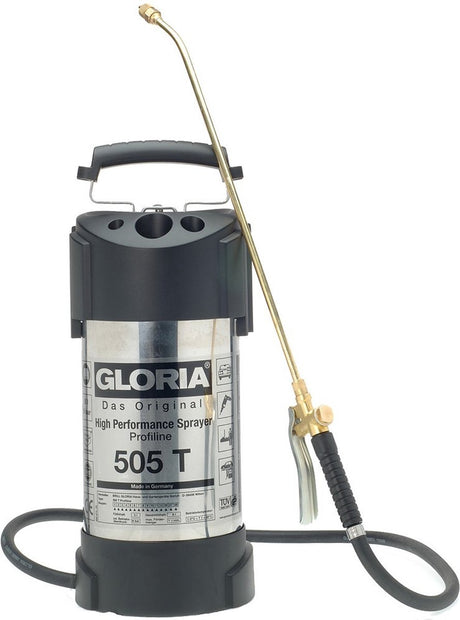 Gloria Hochdrucksprühgerät 505t-pro 5l Edelstahl ob