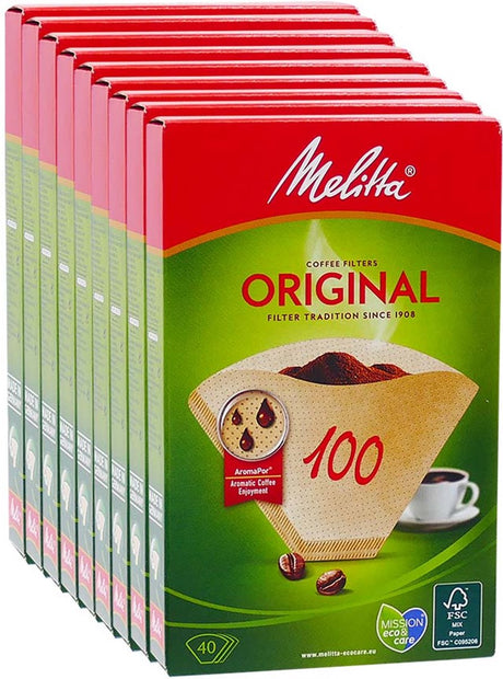 Melitta Classic Filterbeutel 100 40 Natur 9 Packungen à 40 Stück