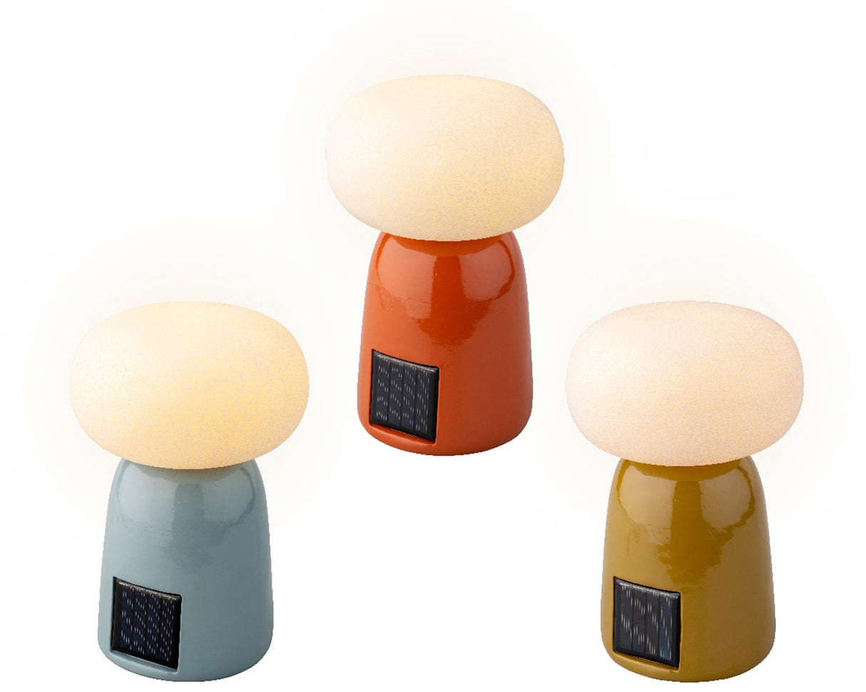 Lumineo Solar-Tischleuchte Polyresin 12,5x19cm