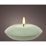 Decoris LED-Außenkerze aus Eisen h6,5 cm grün