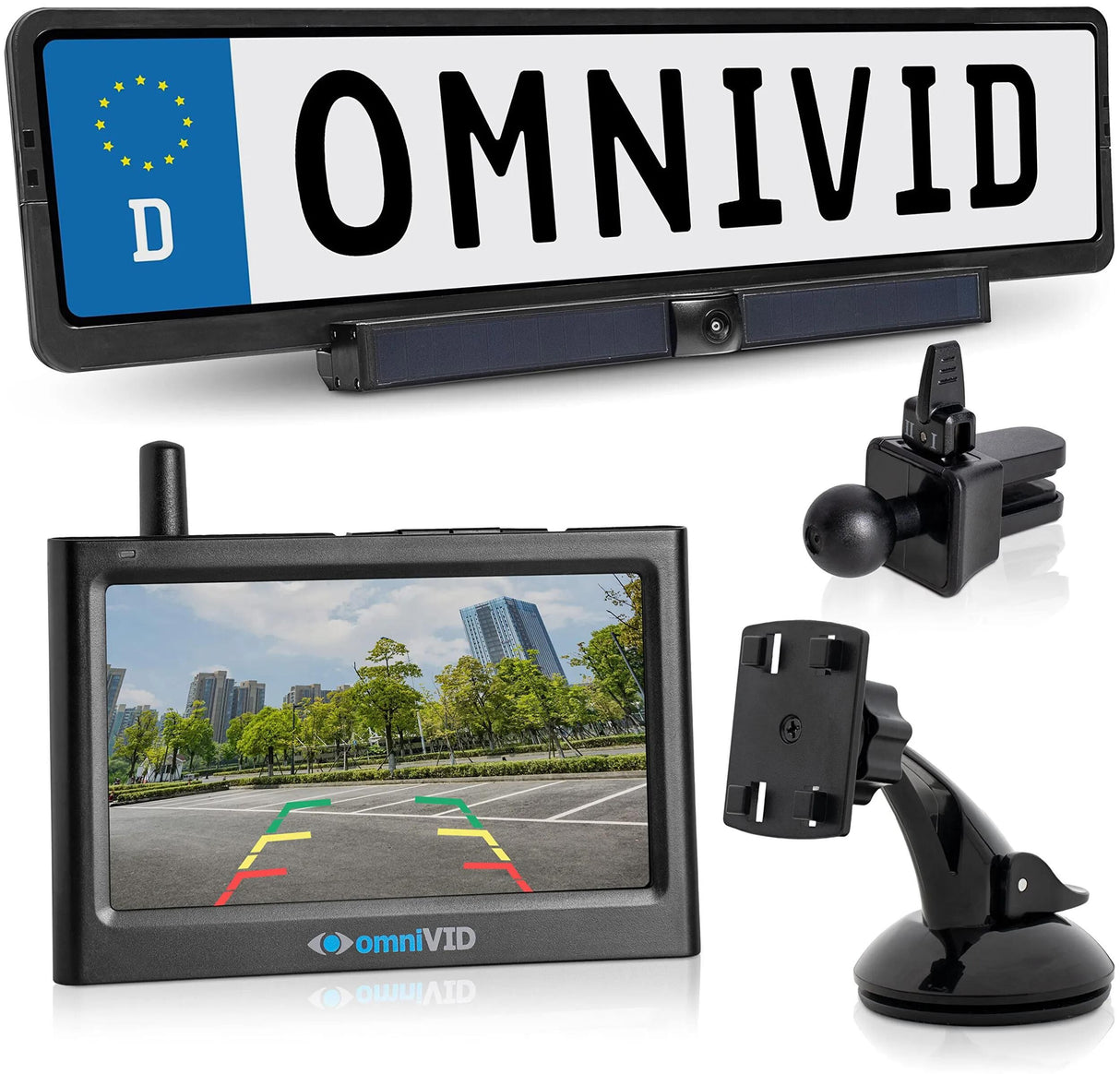 Omnivid Einparkhilfe Solar4 Rückfahrvideosystem Solar 4