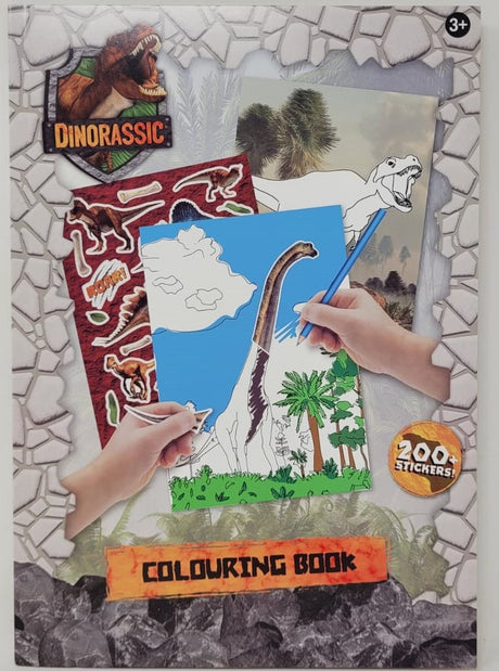 Sans-Marque-Dinorassic-Malbuch ohne Markenzeichen