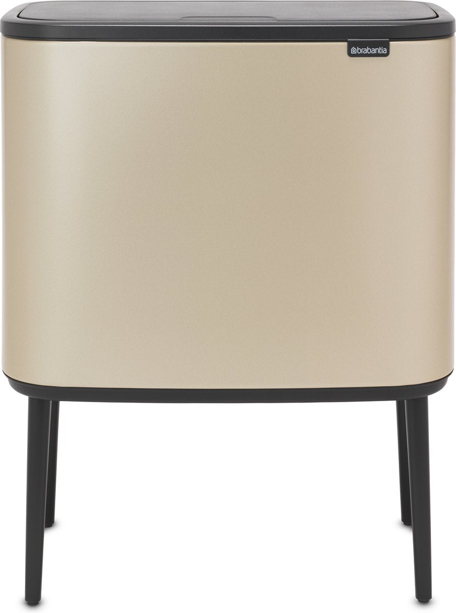 Brabantia bo touch bin prullenbak - 36 liter - 1 vak - metallic gold