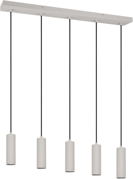 Trio Soka - Hängelampe - Grau Warm - exkl. 5x gu10 5w - Deckenmontage - höhenverstellbar