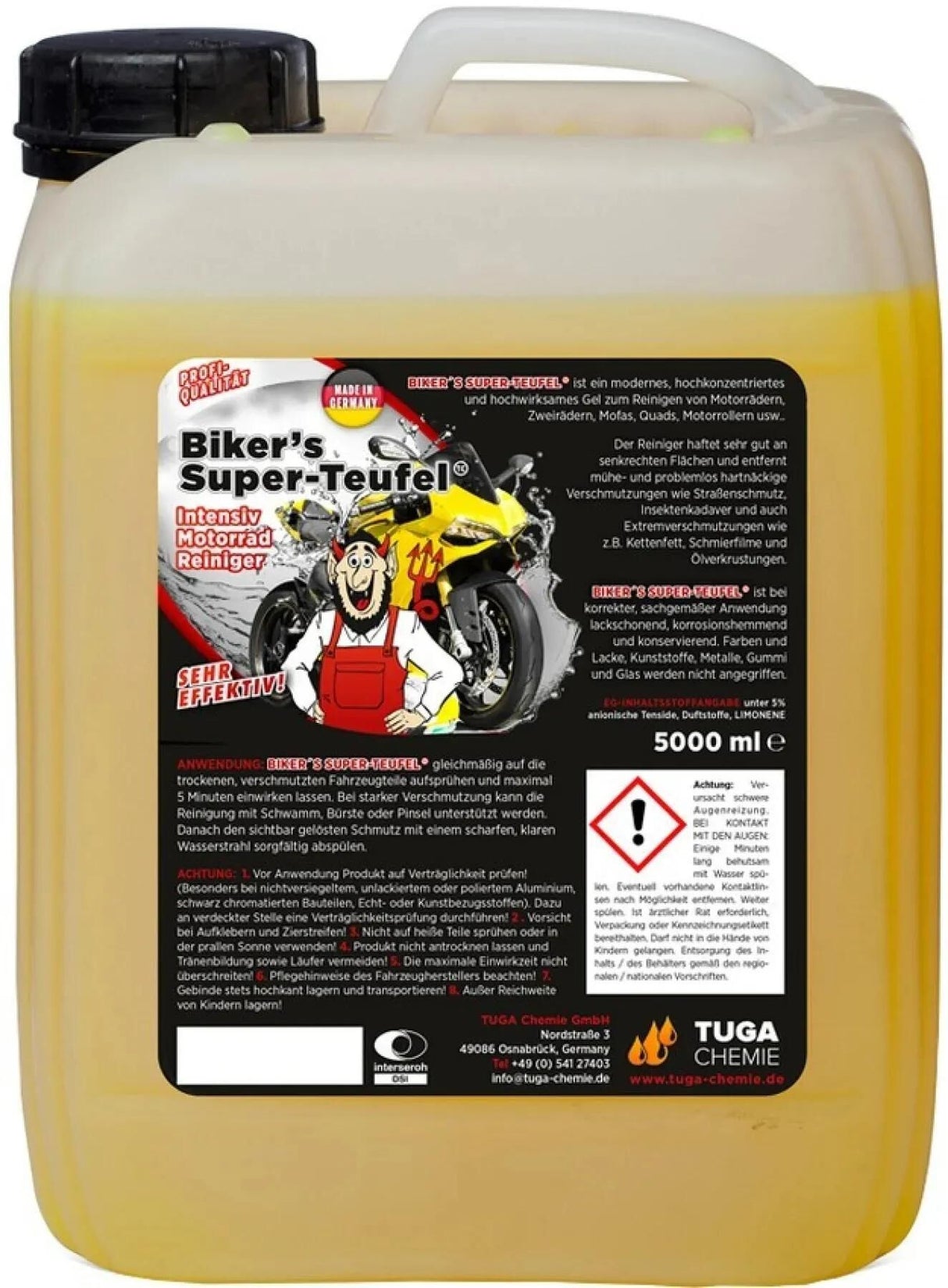 Tuga chemischer Reiniger Biker's Super-Teufel Bikers Super Devil 5l Tuga