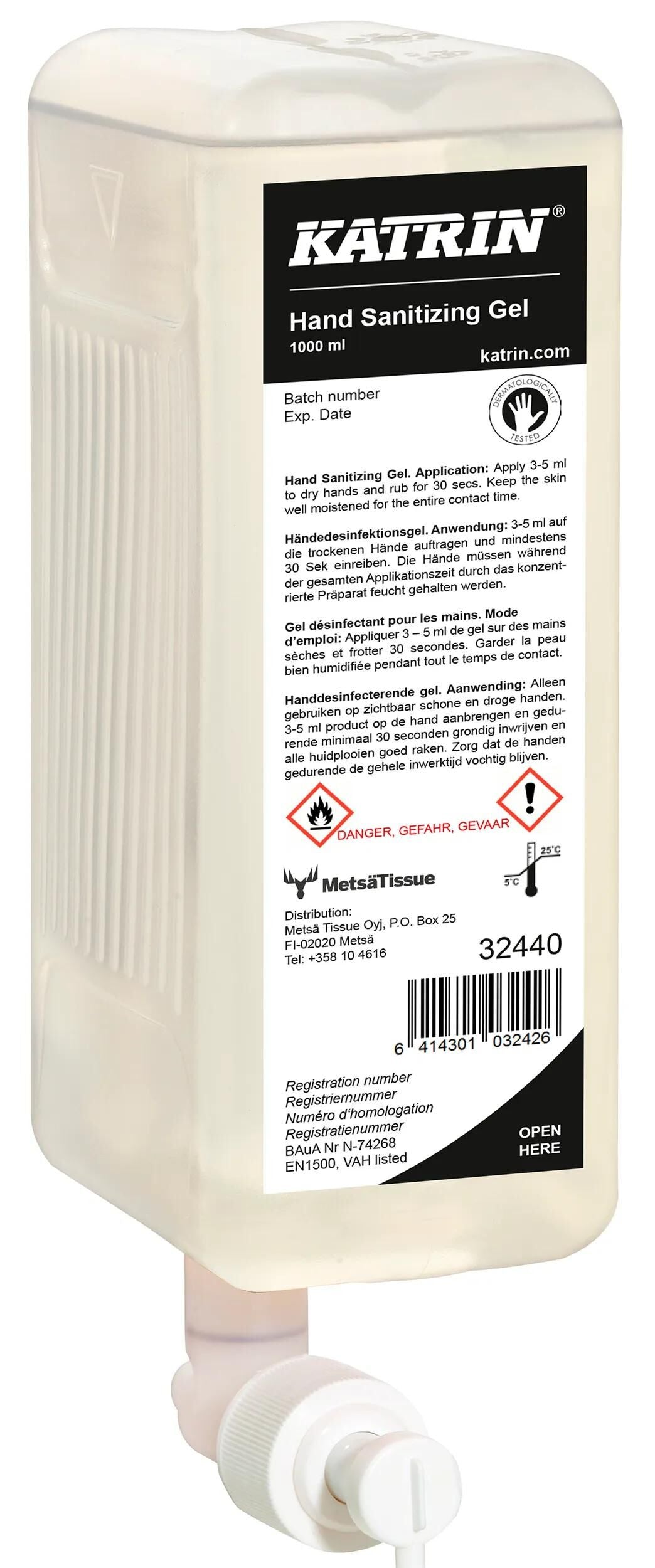 Katrin Desinfektionsmittel Händedesinfektionsgel Händedesinfektionsgel 1l.