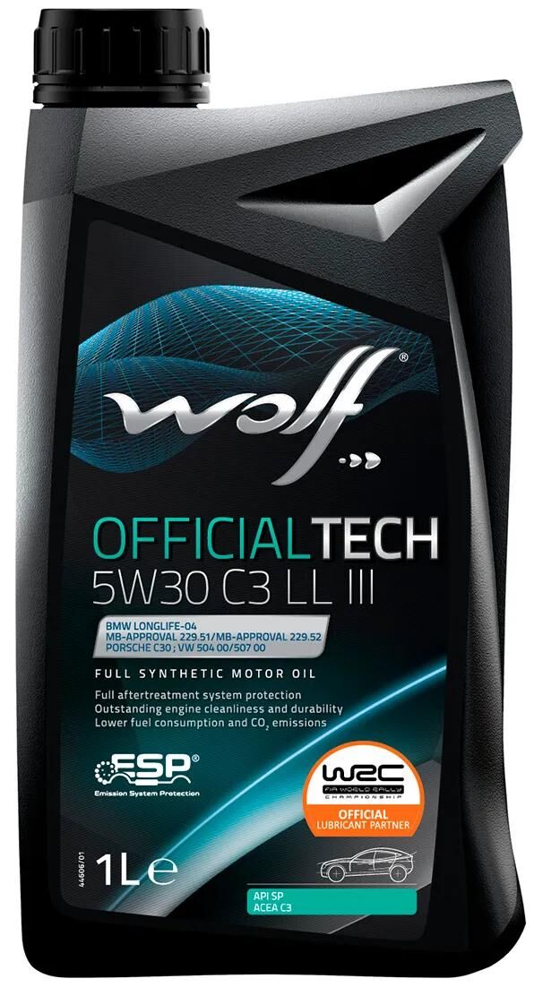 Wolf Motorölofficialtech c3 ll iii . Motoröl 5w30 1l off.tech c3 ll iii