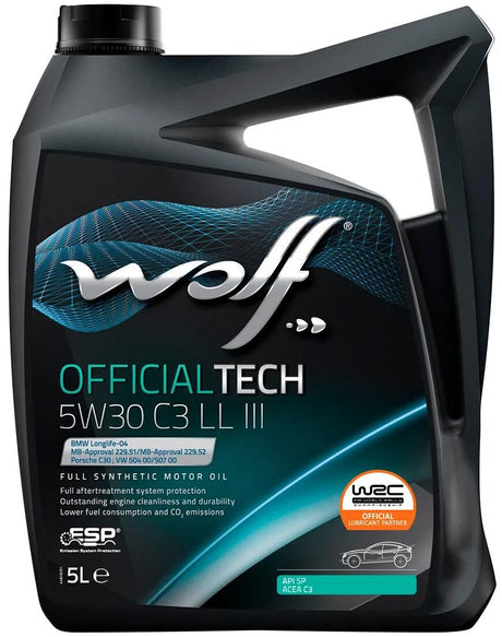 Wolf Motorölofficialtech c3 ll iii . Motoröl 5w30 5l off.tech c3 ll iii