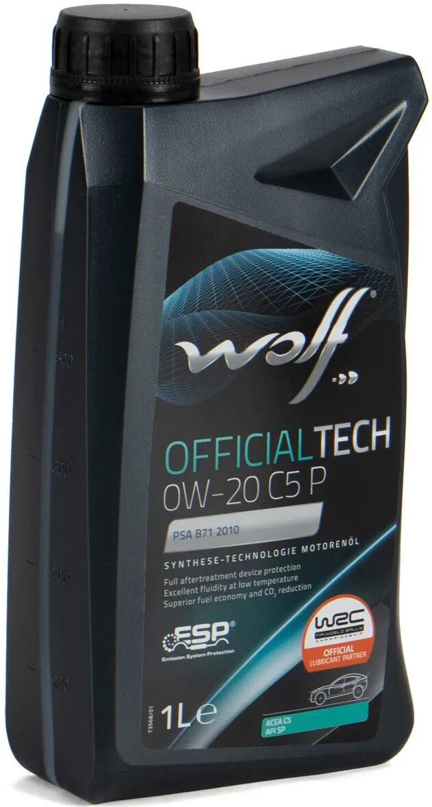 Wolf Motoröl offizielltech c5p. Motoröl 0w20 1l offi.tech c5p
