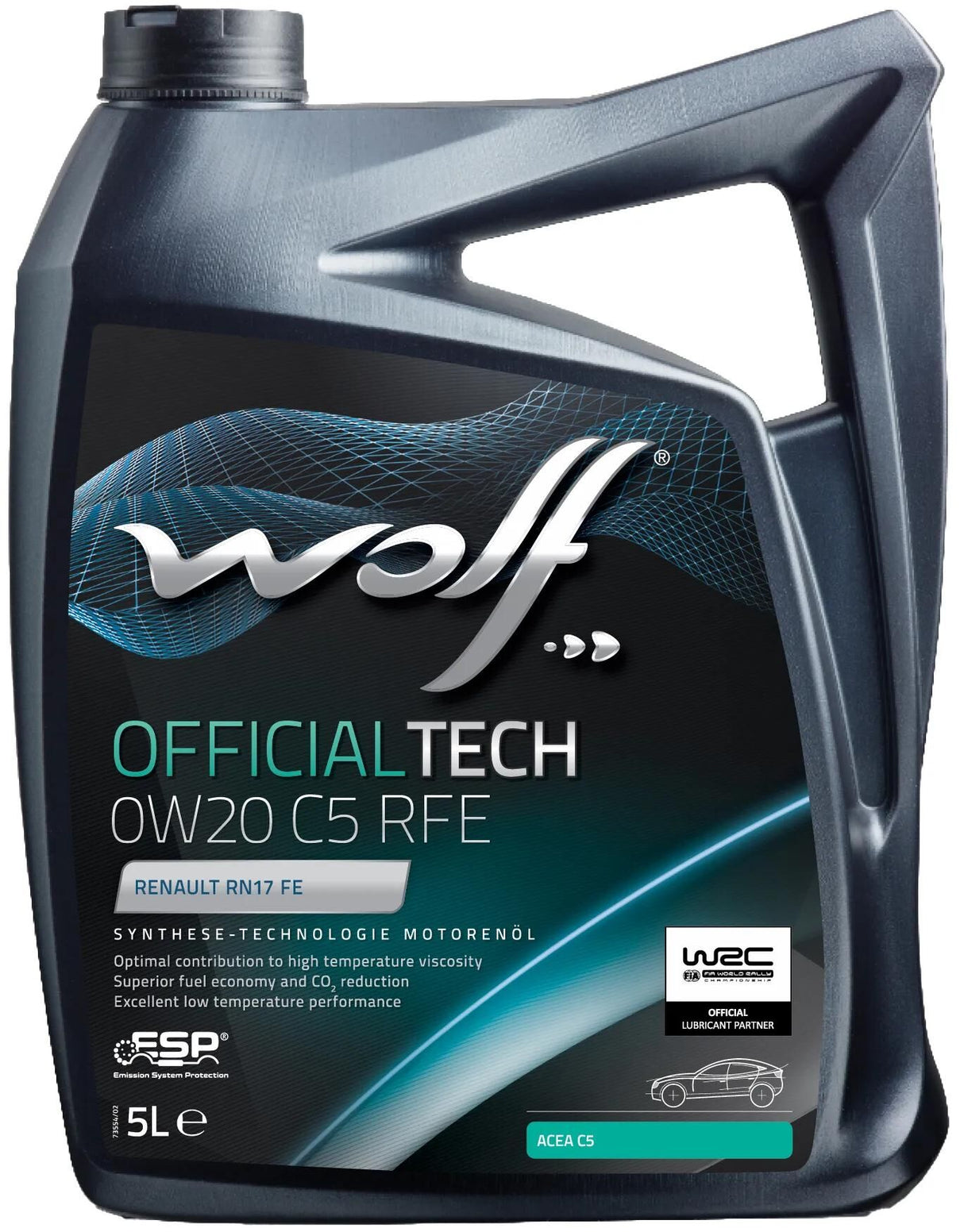 Wolf Motoröl offizielltech c5 rfe. Motoröl 0w20 5l Off.Tech C5 RFE