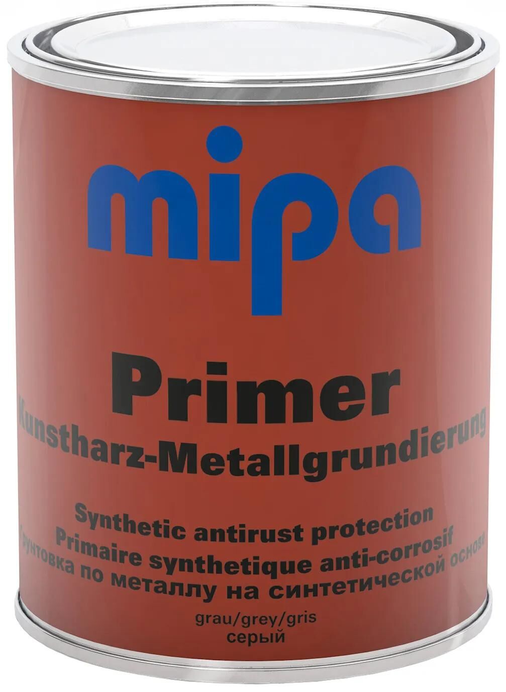 Mipa-Grundierung, chromatfrei, KH-Zinkphosphatgrundierung mit gutem Korrosionsschutz, Grundierung 1Ltr. grau