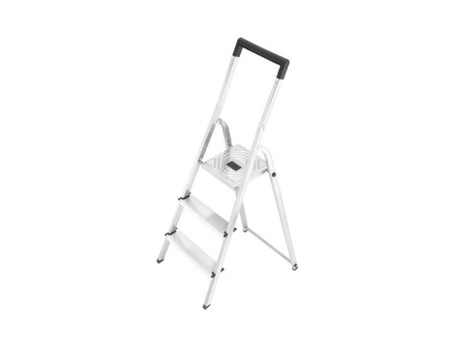 Hailo L40 Haushaltstreppe mit 3 Stufen Aluminium