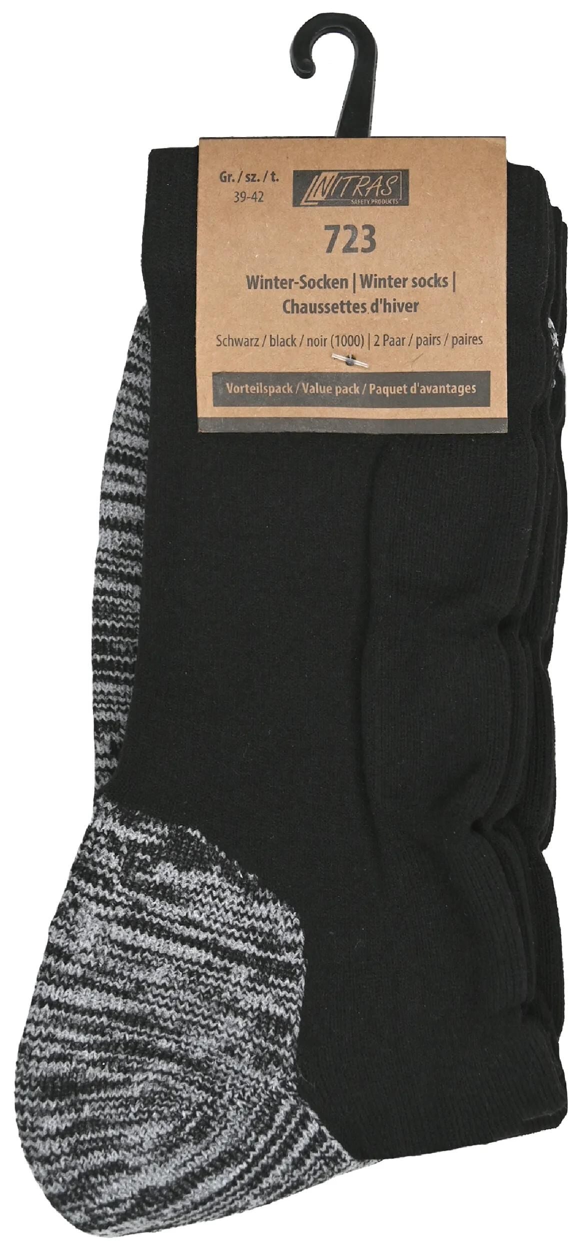 Nitras Sicherheitssocken Nitras Winter Wintersocken SW Gr.39-42 Nitras 1er Pack mit 2 Paar
