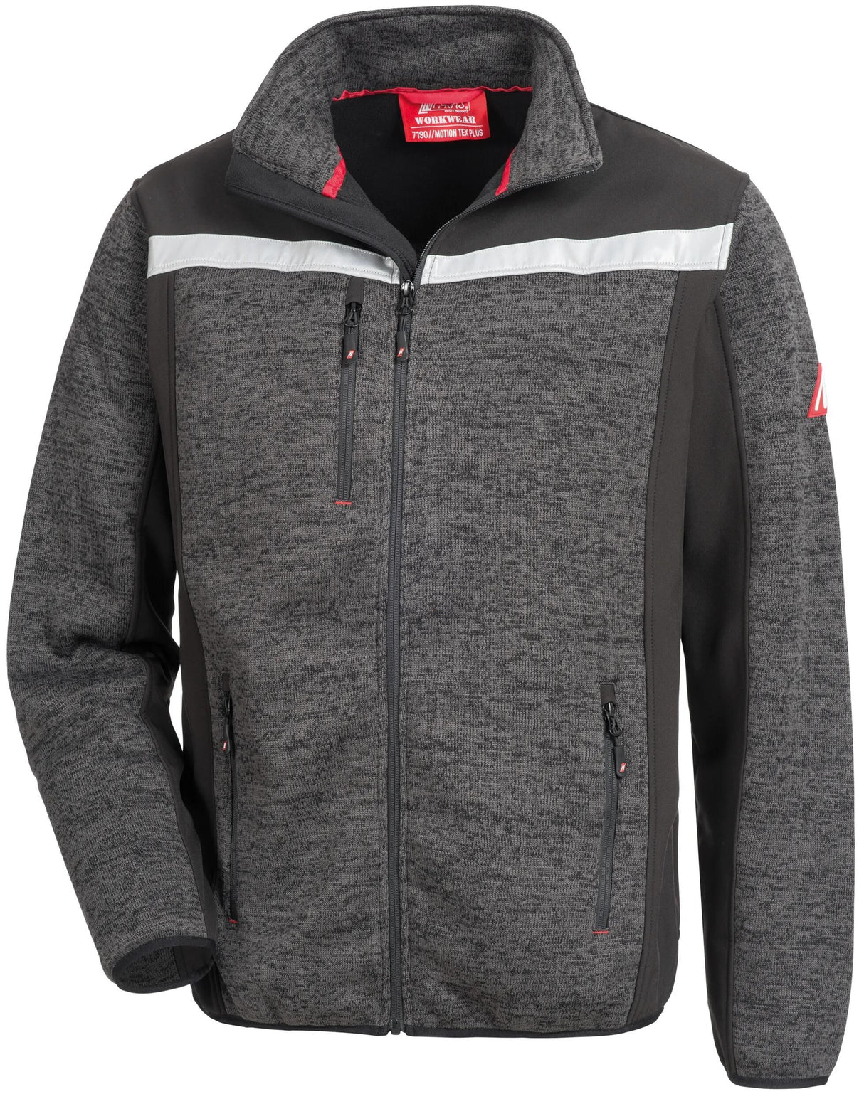 Nitras Safety Nitras Softshelljacke Motion Tex Plus gestrickte Softshelljacke. Motion Tex plus Schwarz