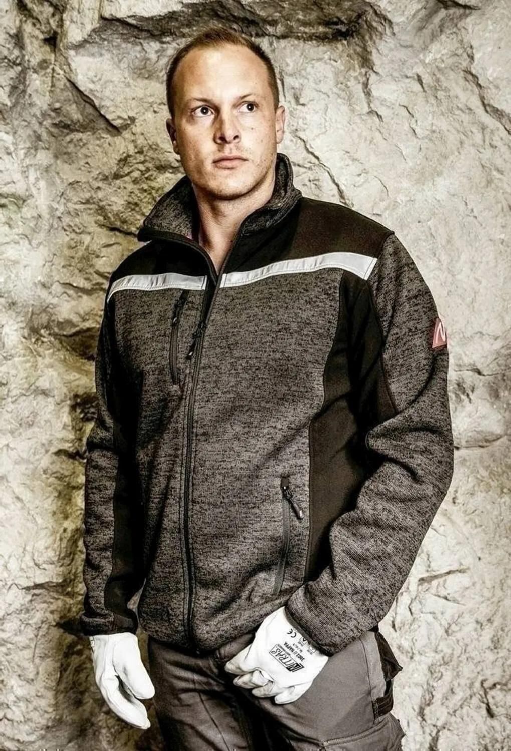Nitras Safety Nitras Softshelljacke Motion Tex Plus gestrickte Softshelljacke. Motion Tex plus Schwarz