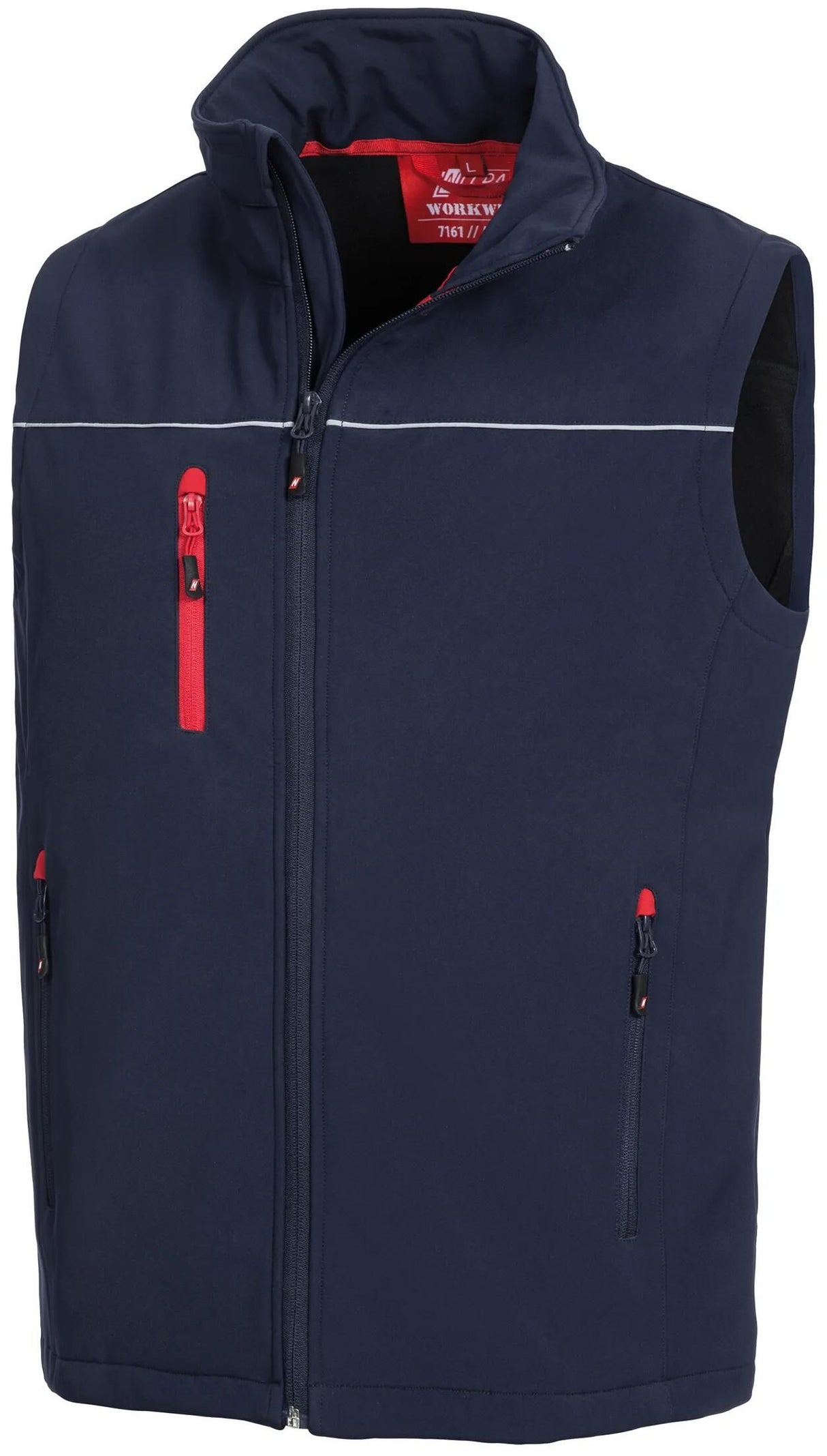 Nitras Safety Nitras Softshellweste Motion Tex Light Softshellweste Größe. XL Motion Tex hellblau