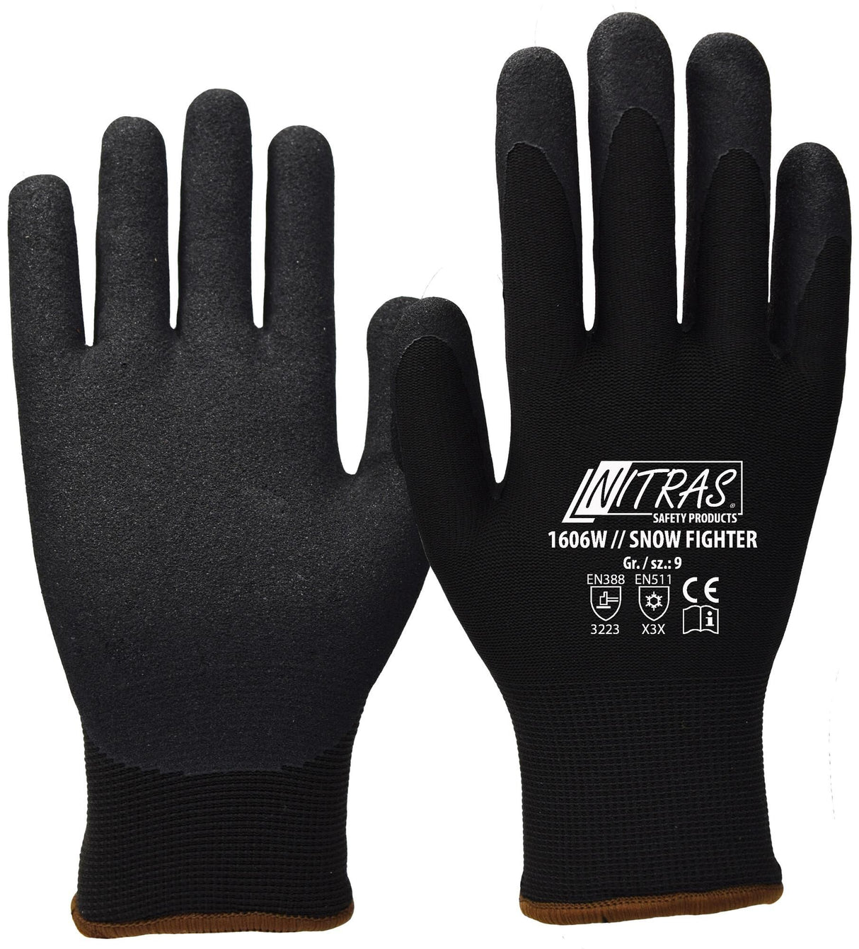 Nitras Safety Nitras Winterhandschuh Snow Fighter Winterhandschuh Größe 9 Schwarz Snow Fighter