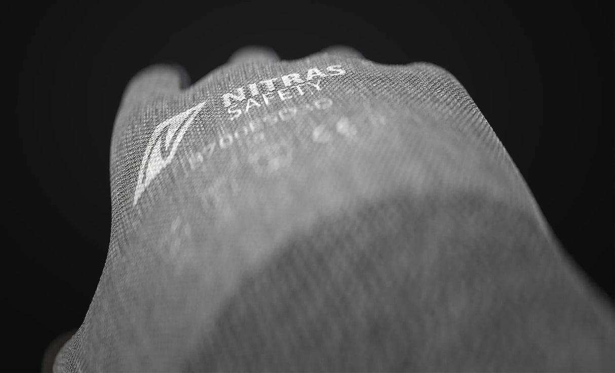 Nitras Safety Nitras flexibler Arbeitshandschuh 8700esd3d . Handschuh grau Größe 8 Nitras
