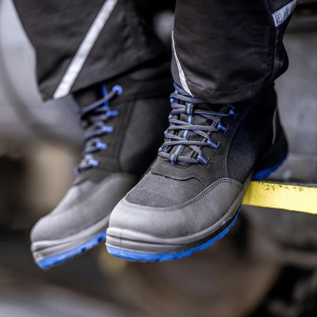 Nitras Sicherheitsstiefel Nitras Solid Step Mid Sicherheitsstiefel Gr. 41 feste Stufe mittelblau