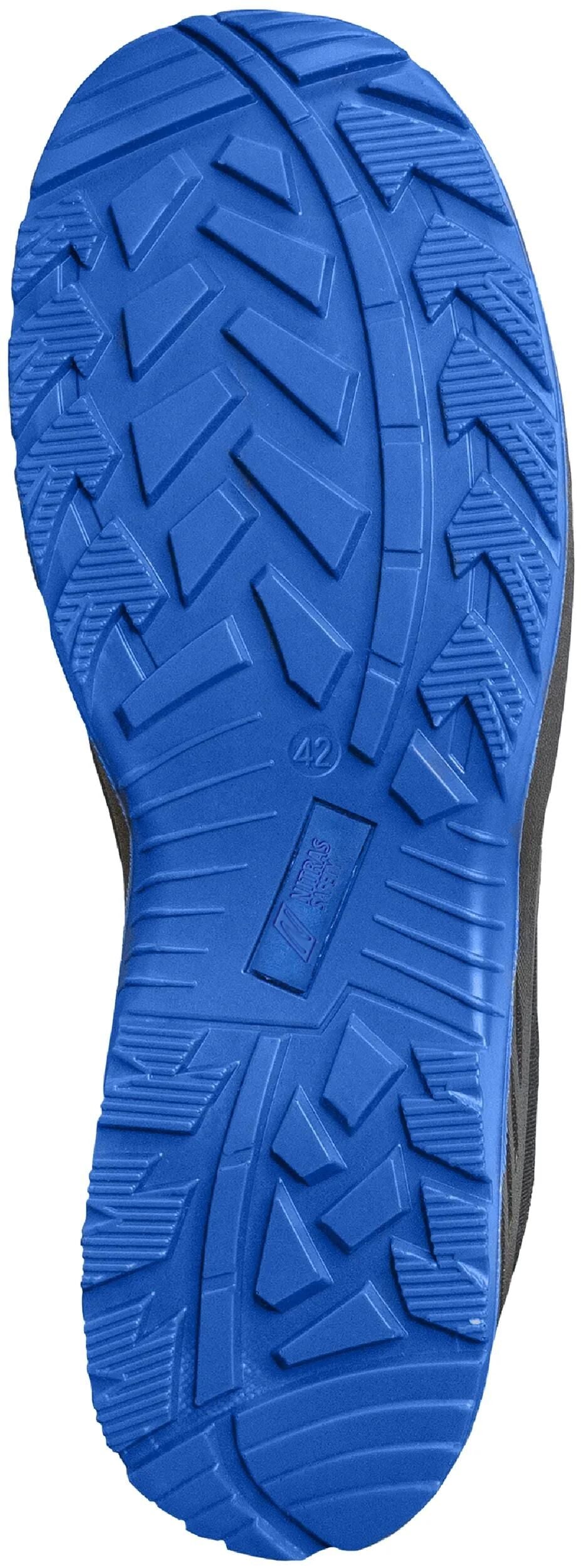 Nitras Safety Nitras Halbschuh Solid Step Sicherheitsschuhe Gr. 43 feste Stufe mittelblau