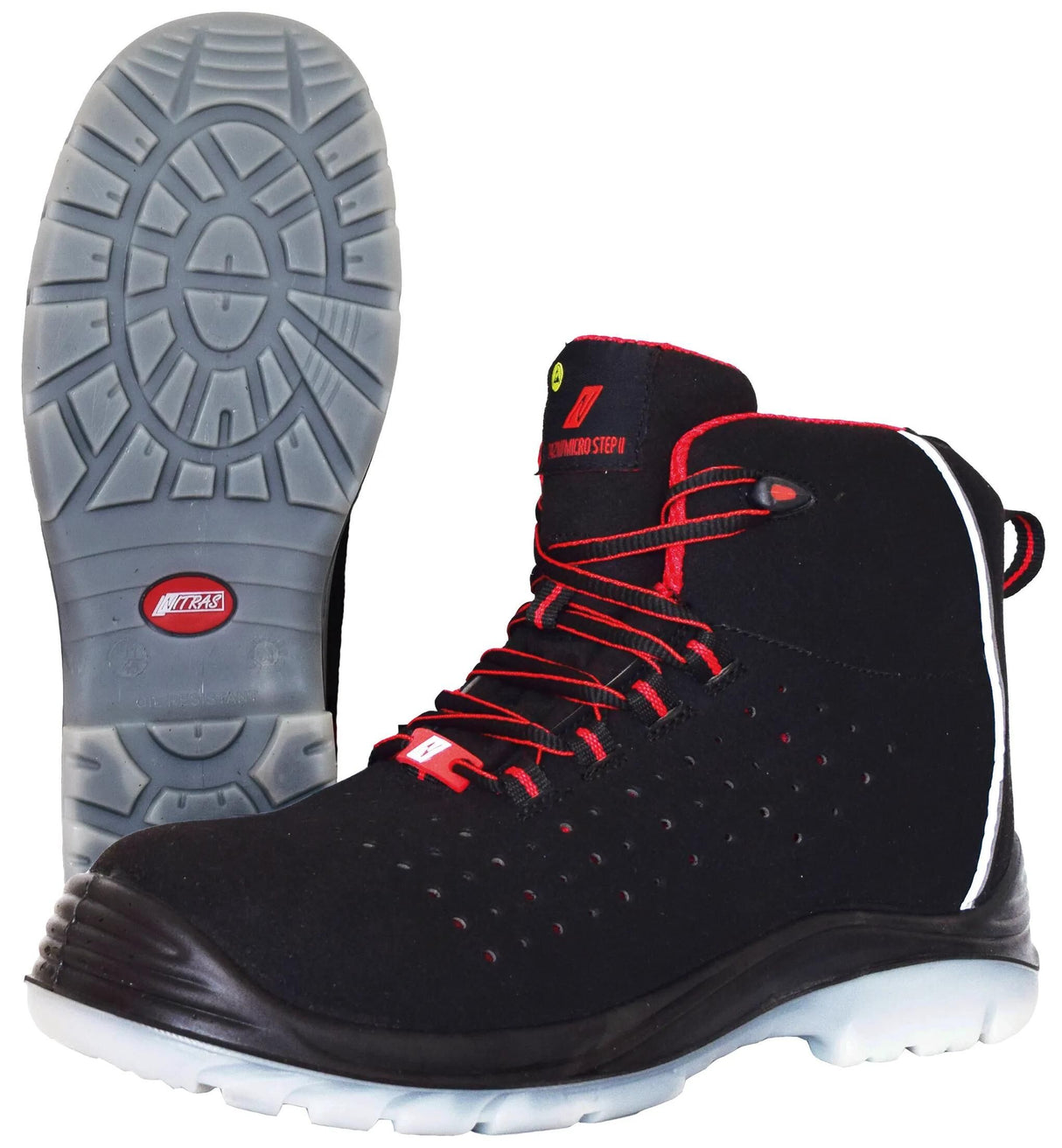 Nitras Safety Nitras High Arbeitsschuh Micro Step II Sicherheitsstiefel Gr. 47 Nitras Mikroschritt II
