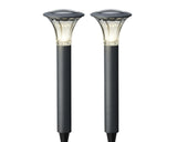 Lumineo led solar tuinsteker set a 2st. 49x17cm warmwit