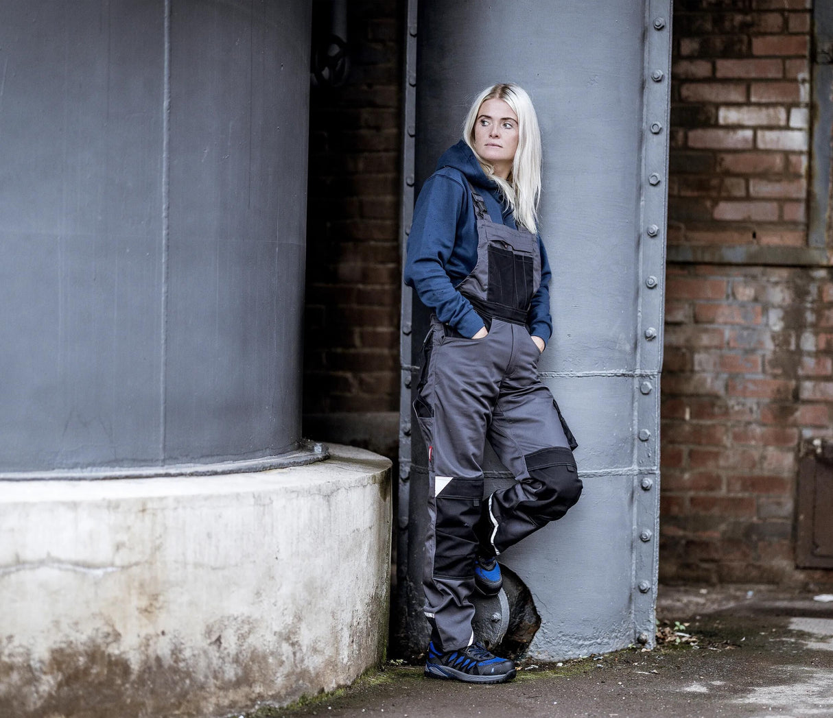 Nitras Sicherheits-Latzhose Nitras Motion Tex Plus Latzhose Nitras Mot.Tex Plus 48 Grau Schwarz