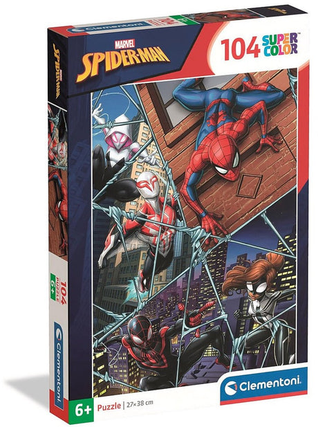 Clementoni – Puzzle – 104 Teile – Spider-Man – Kinderpuzzle – ab 6 Jahren